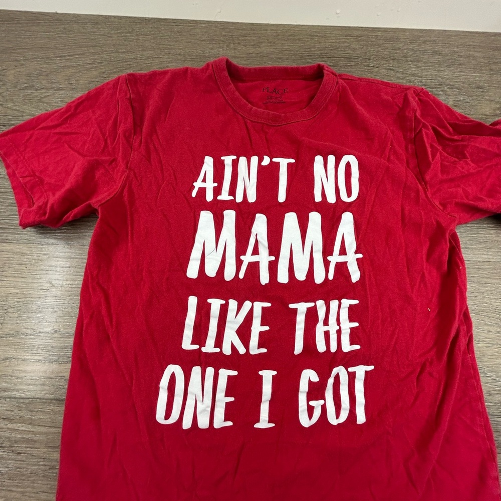 Red Kids T-Shirt with White Print